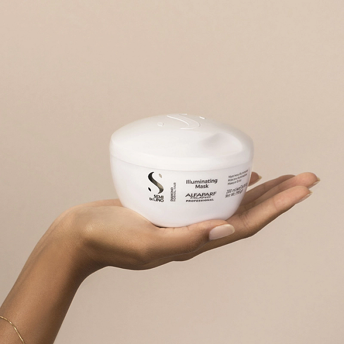 Masca semi di lino de stralucire diamond illuminating mask