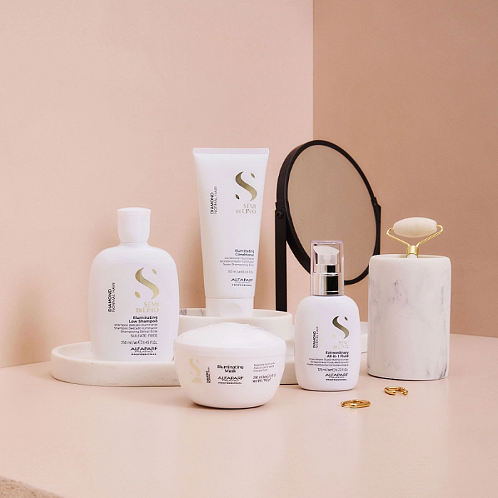 Masca semi di lino de stralucire diamond illuminating mask
