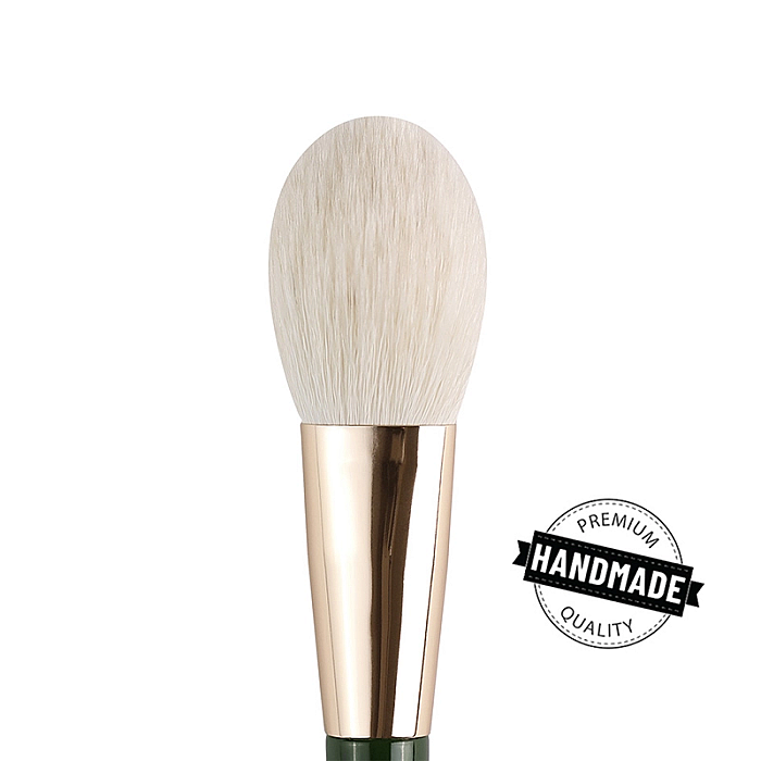 Pensula emerald pentru aplicare pudra din par de capra m008