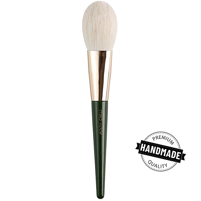 Pensula emerald pentru aplicare pudra din par de capra m008