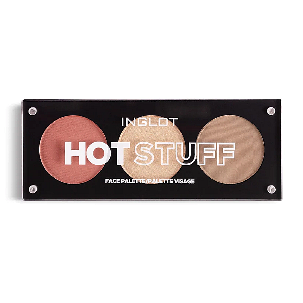 Paleta trio blush, iluminator si sculpting hot stuff