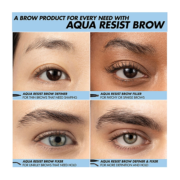 Creion pentru sprancene aqua resist brow filler 24h