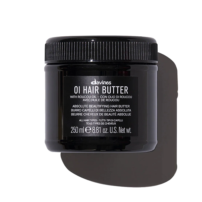 Unt de par pentru netezire si stralucire cu ulei de roucou oi butter