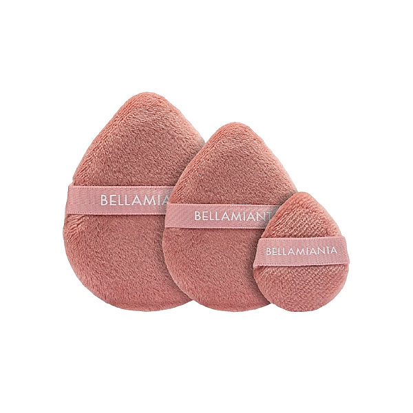 Pachet 3 buretei velvet powder puff