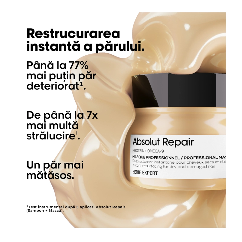 Masca pentru par uscat si deteriorat Serie Expert Absolut Repair