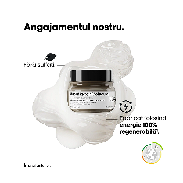 Masca concentrata pentru par deteriorat serie expert absolut repair molecular