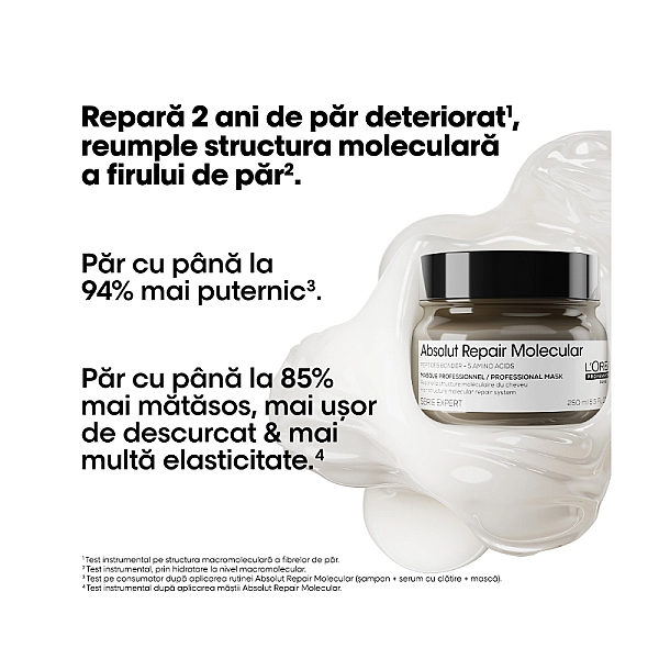 Masca concentrata pentru par deteriorat serie expert absolut repair molecular