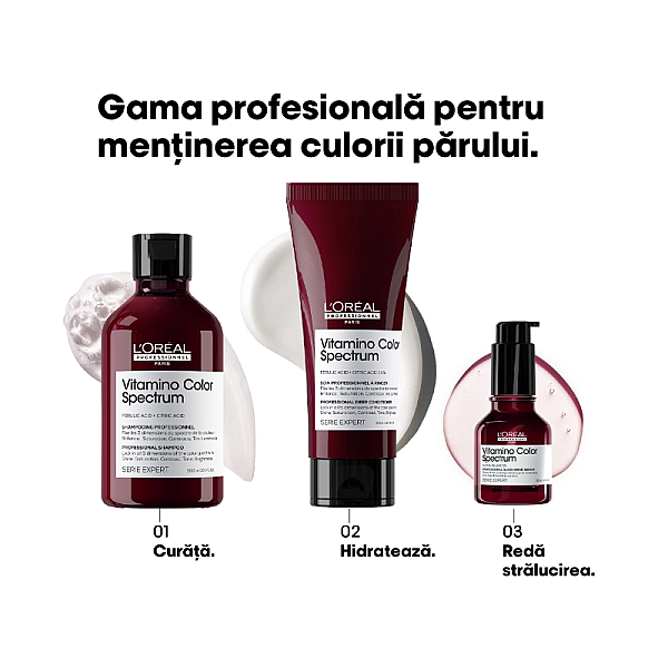 Sampon neutralizator pentru par blond serie expert vitamino color spectrum purple