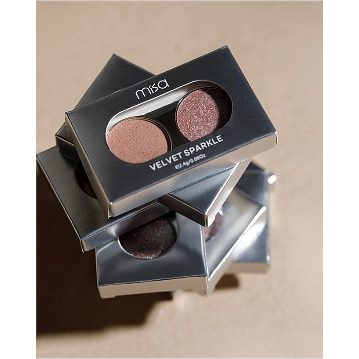 Paleta de farduri duo velvet sparkle