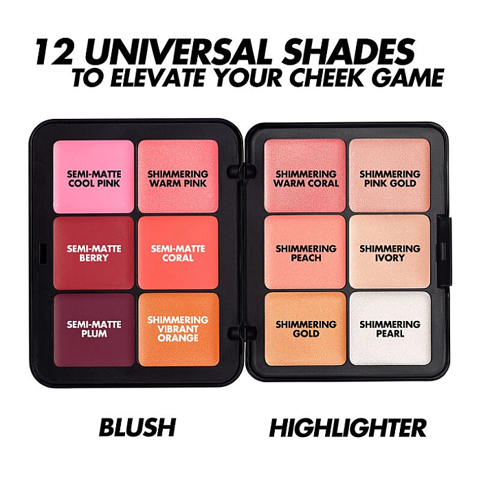 Paleta hd skin blush & glow
