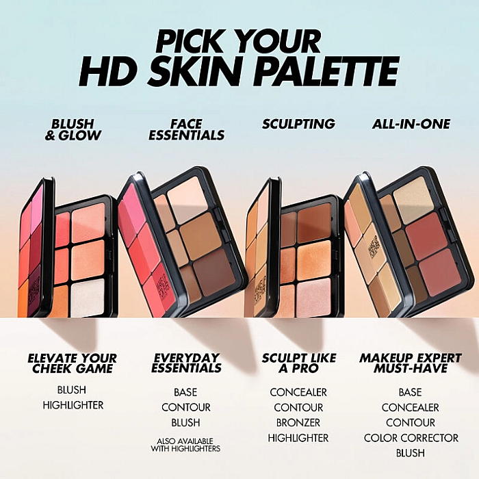 Paleta hd skin blush & glow