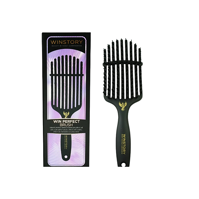 Perie pentru uscarea rapida si netezirea parului win perfect brush
