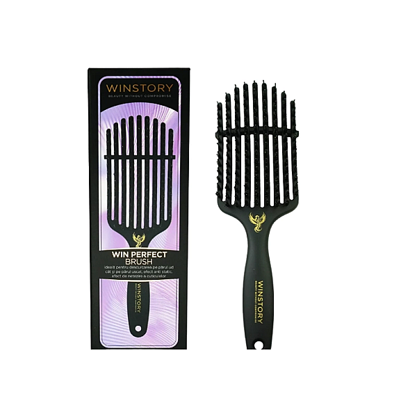 Perie pentru uscarea rapida si netezirea parului win perfect brush
