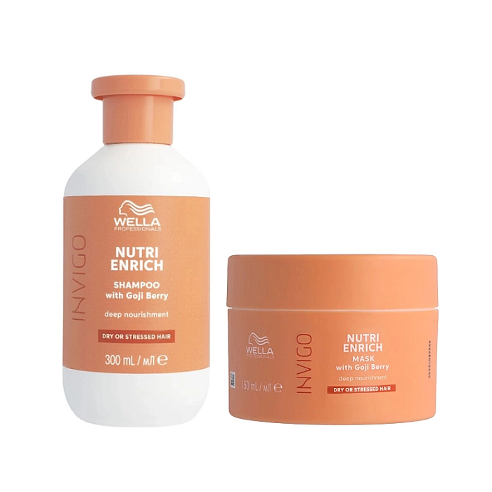 Pachet nutritiv pentru par uscat nutri enrich - sampon 300ml, masca 150ml