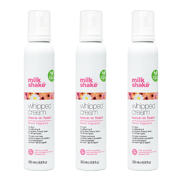 Pachet 3 x spuma hidratanta leave-in flower fragrance 200ml
