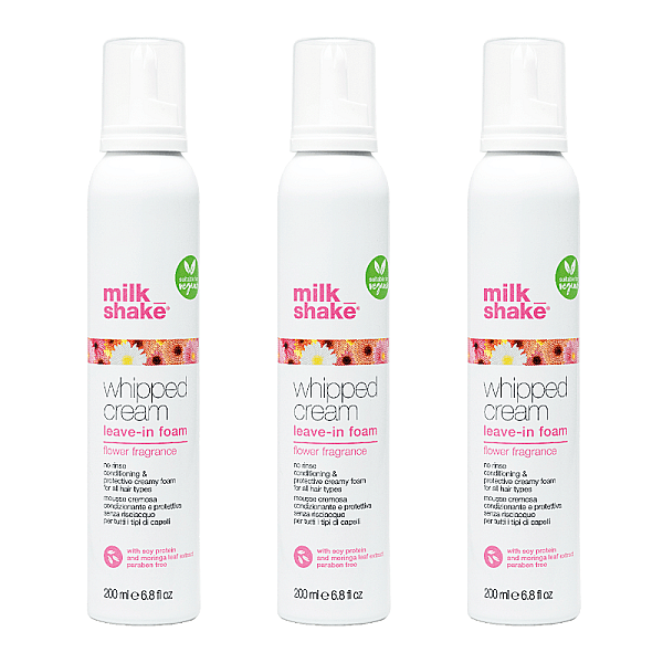 Pachet 3 x spuma hidratanta leave-in flower fragrance 200ml