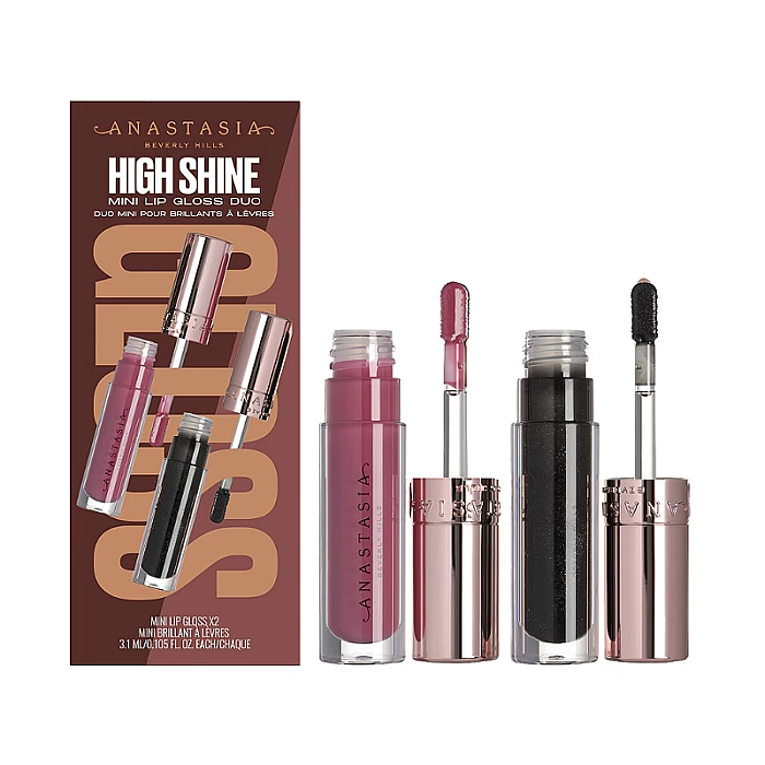 Set high shine mini lip gloss duo