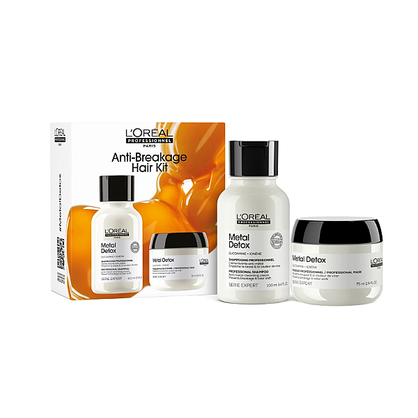 Set par vopsit travel size serie expert metal detox - sampon 100ml, masca 75ml