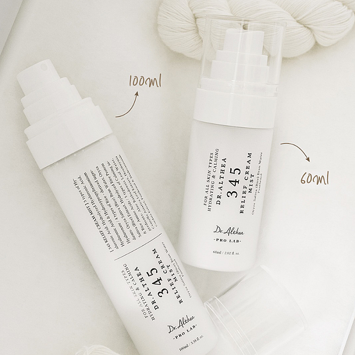 Spray de fata hidratant cu pantenol si acid hialuronic 345 Relief Cream Mist