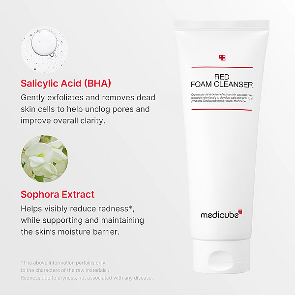 Spuma de curatare cu acid salicilic 0.5% Red Foam Cleanser