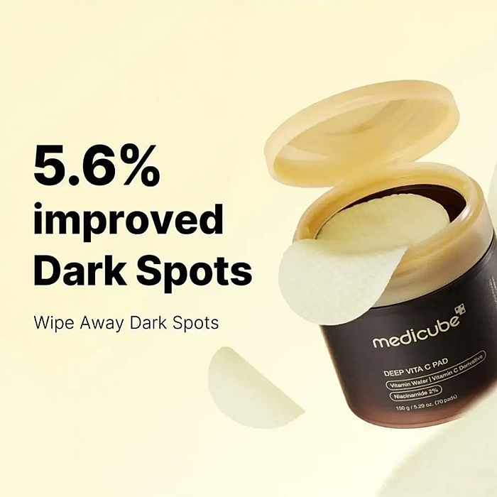 Dischete tonice pentru iluminare si uniformizare Deep Vita C Pad