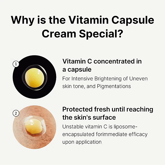Crema pentru iluminare cu capsule de vitamina C Deep Vita C Capsule