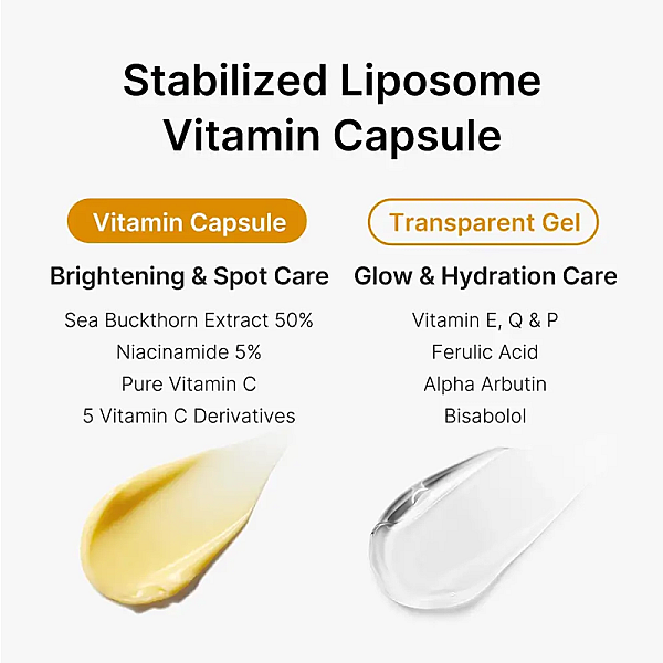 Crema pentru iluminare cu capsule de vitamina C Deep Vita C Capsule