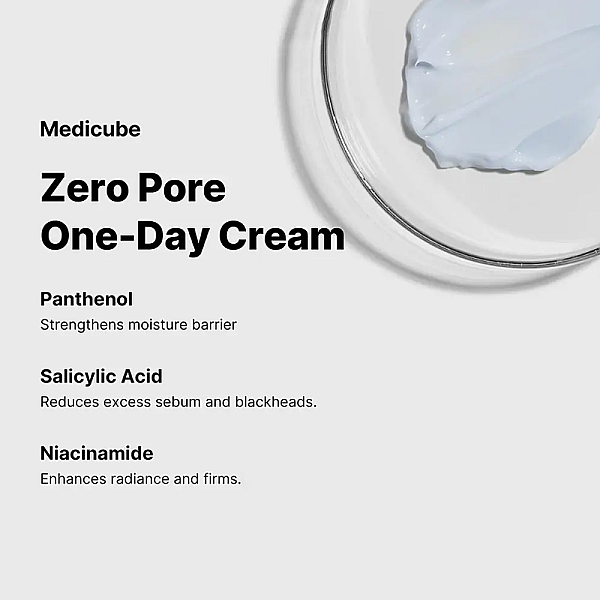 Crema de fata pentru minimizarea porilor cu acid salicilic si panthenol Zero Pore One Day Cream