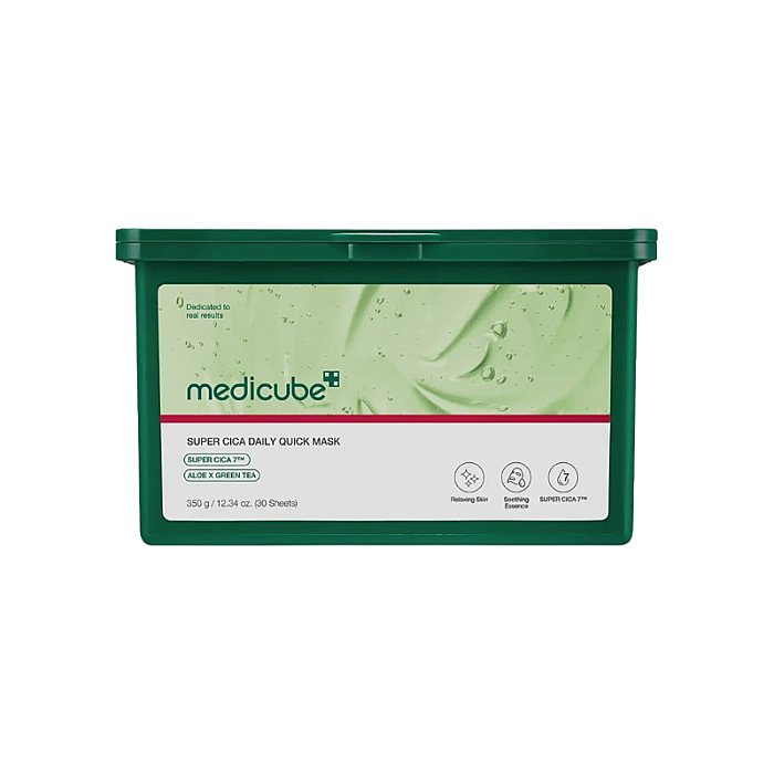Set 30 de masti calmante si hidratante pentru ten sensibil Super Cica Daily Quick