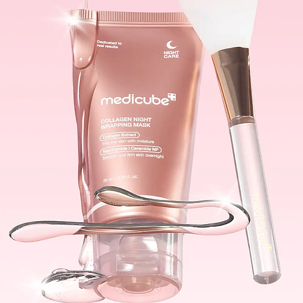 Masca de noapte intens hidratanta cu colagen Collagen Night Wrapping