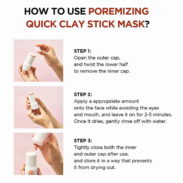 Masca de fata stick cu argila Madagascar Centella Poremizing Quick Clay