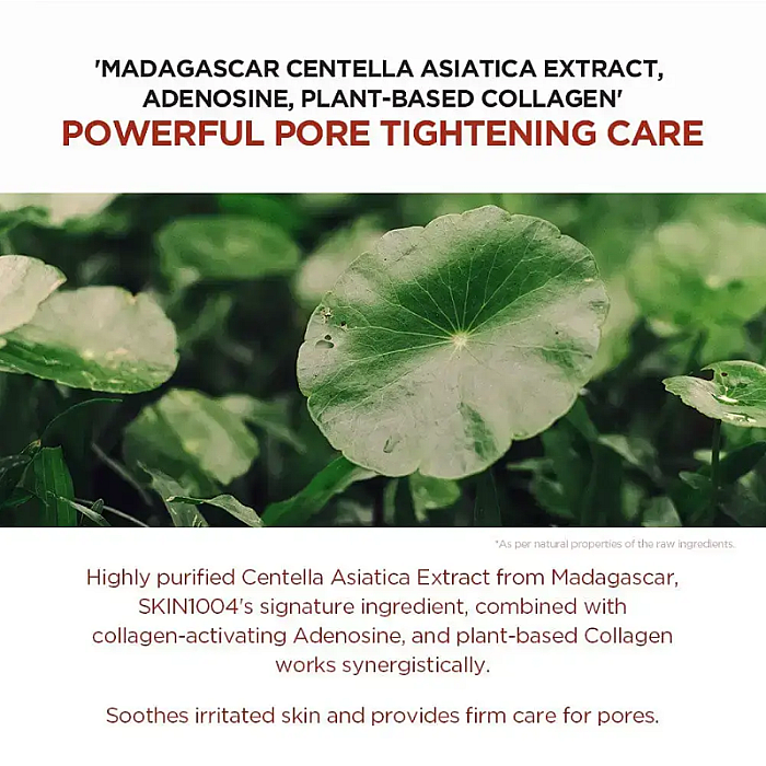Masca pentru minimizarea porilor cu acid succinic Madagascar Centella Poremizing Clarifying