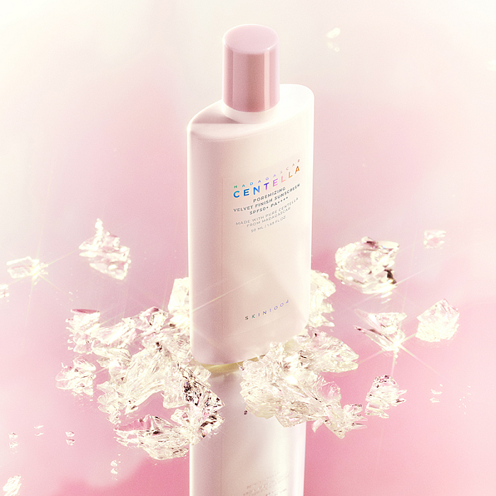 Crema matifianta cu protectie solara si efect de blur SPF50+ Madagascar Centella Poremizing Velvet Finish