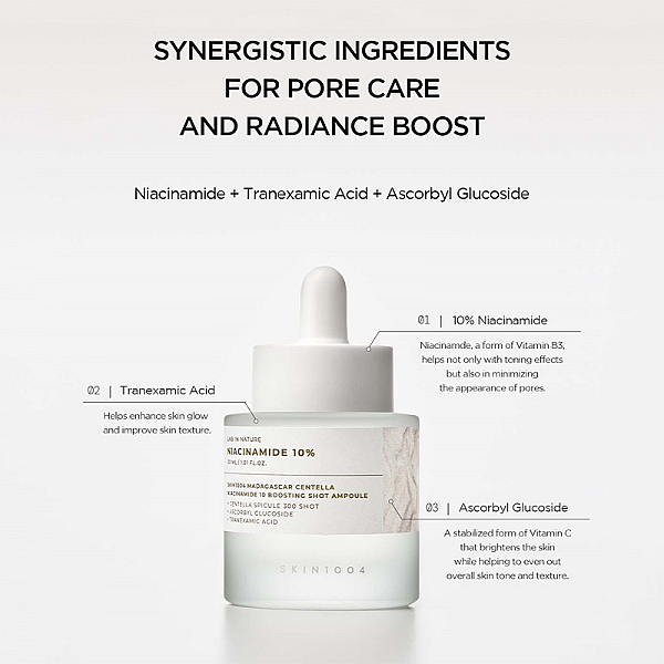 Ser concentrat cu niacinamide si vitamina C Lab in Nature Madagascar Centella Boosting Shot Ampoule