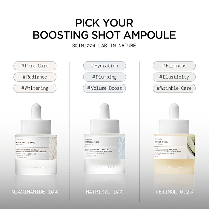 Ser concentrat cu niacinamide si vitamina C Lab in Nature Madagascar Centella Boosting Shot Ampoule