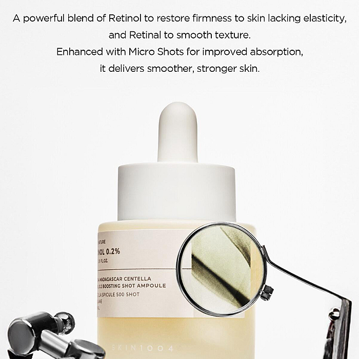 Ser concentrat cu retinol si retinal C Lab in Nature Madagascar Centella Boosting Shot Ampoule