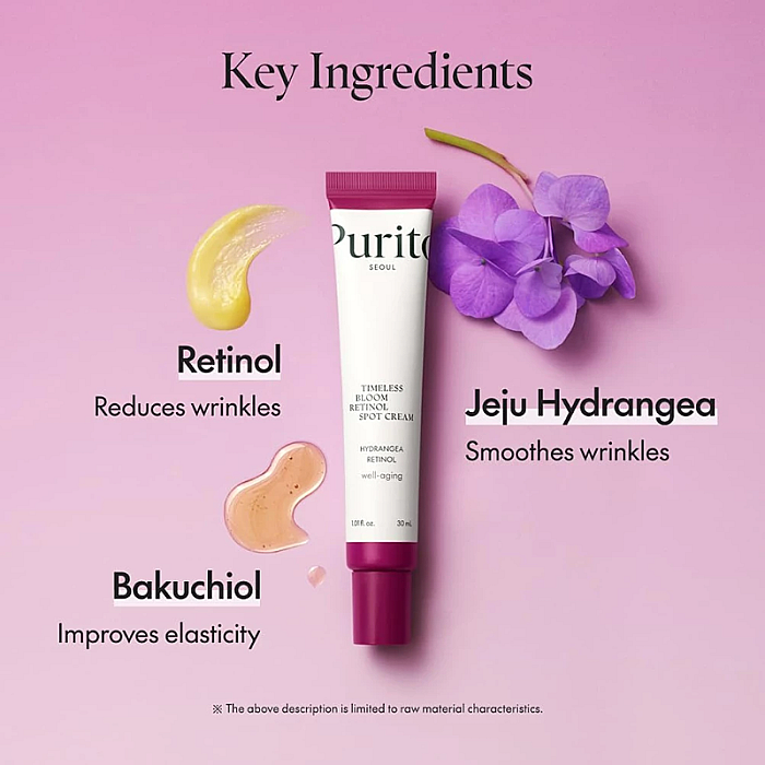 Crema de fata anti-rid cu retinol si bakuchiol Timeless Bloom Retinol Spot Cream