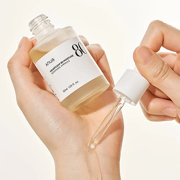 Ser intens hidratant pentru efect de glass skin Heartleaf 80% Moisture Soothing Ampoule