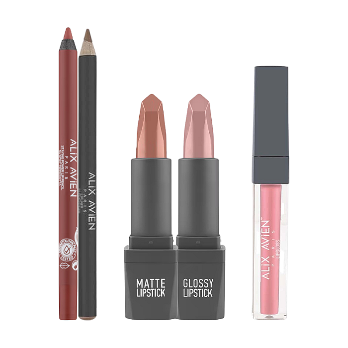 Bundle buze Creion, Ruj, Luciu glossy