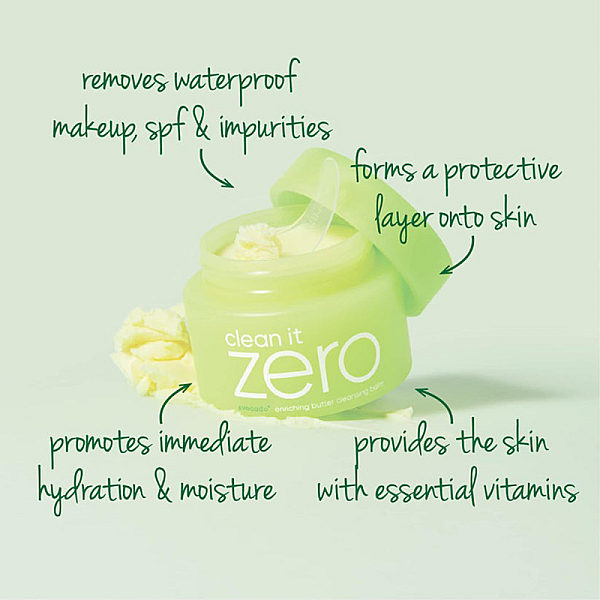 Balsam hidratant pentru curatare si demachiere cu ulei de avocado Clean It Zero Enriching Balm