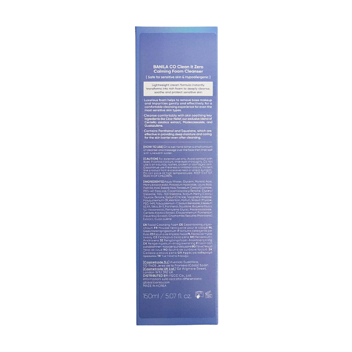 Spuma de curatare calmanta cu Centella Asiatica Clean It Zero Calming