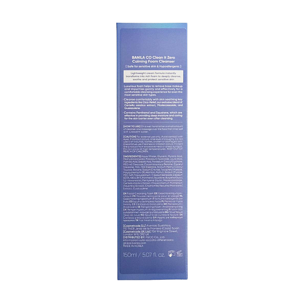 Spuma de curatare calmanta cu Centella Asiatica Clean It Zero Calming