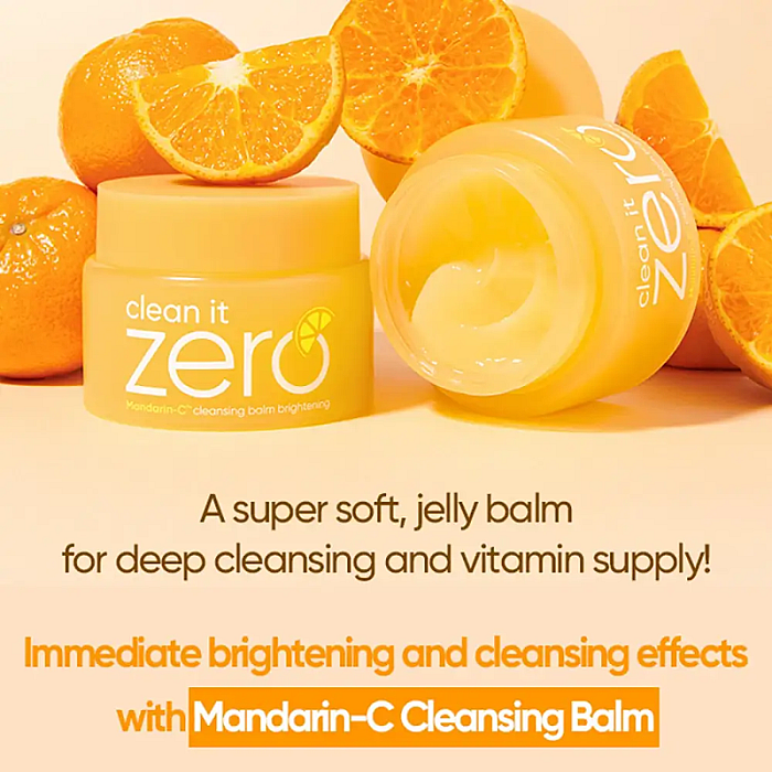 Balsam iluminant pentru curatare si demachiere cu ulei de mandarina Clean It Zero Brightening Balm