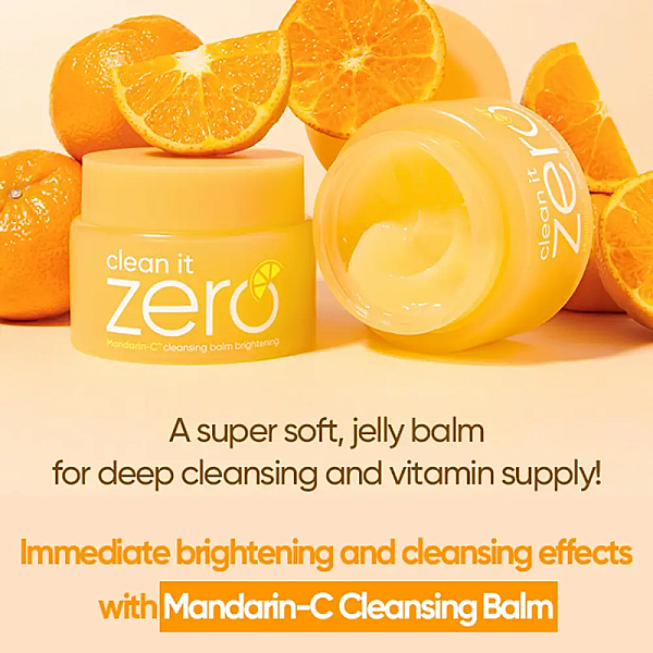 Balsam iluminant pentru curatare si demachiere cu ulei de mandarina Clean It Zero Brightening Balm