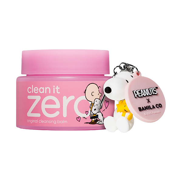 Set Balsam pentru curatare si demachiere Clean It Zero Original Balm Snoopy Edition + Mini oglinda