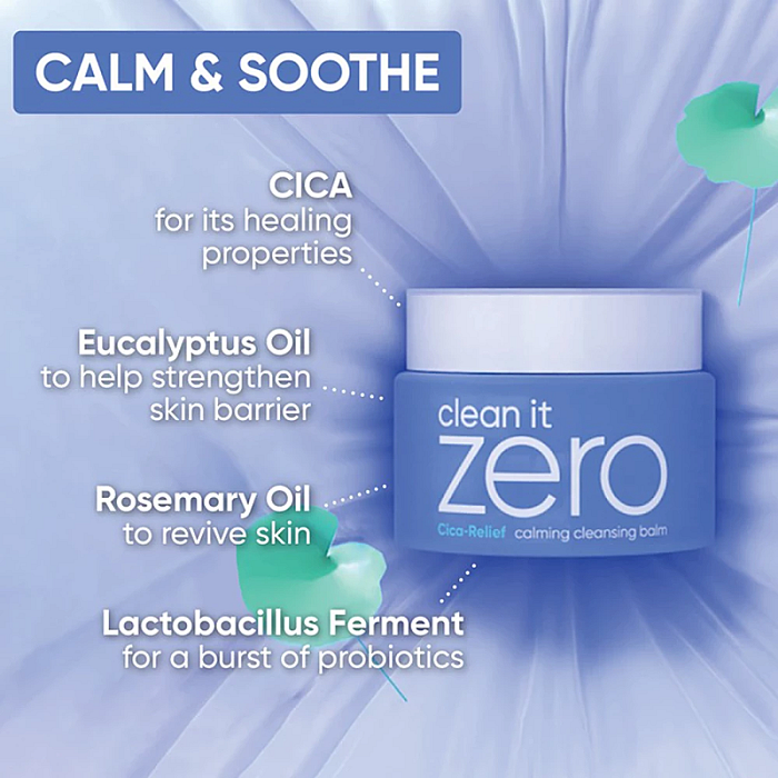 Set Balsamuri demachiante Clean It Zero - Calming 100ml, Nourishing 7ml, Pore Clarifying 7ml, Original 7ml