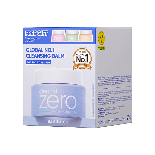 Set Balsamuri demachiante Clean It Zero - Calming 100ml, Nourishing 7ml, Pore Clarifying 7ml, Original 7ml