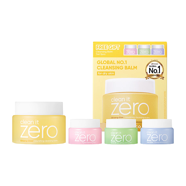 Set Balsamuri demachiante Clean It Zero - Nourishing 100ml, Original 7ml, Pore Clarifying 7ml, Calming 7ml