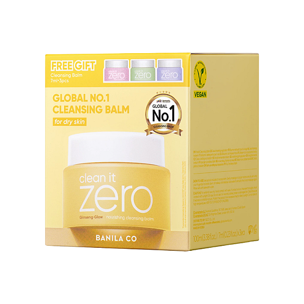 Set Balsamuri demachiante Clean It Zero - Nourishing 100ml, Original 7ml, Pore Clarifying 7ml, Calming 7ml