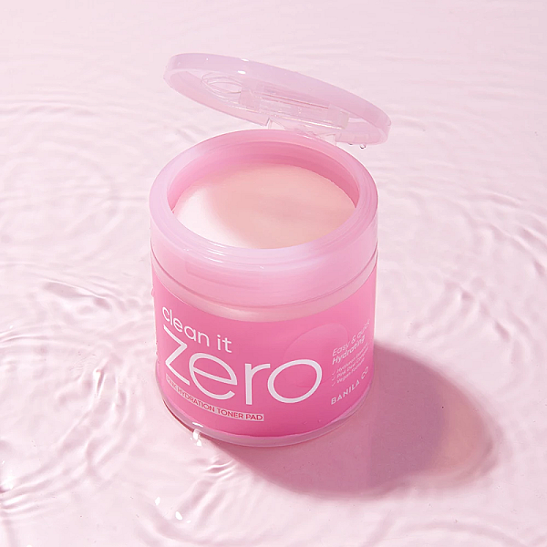 Dischete tonice hidratante cu acid hialuronic Clean It Zero Pink Hydration Toner Pad